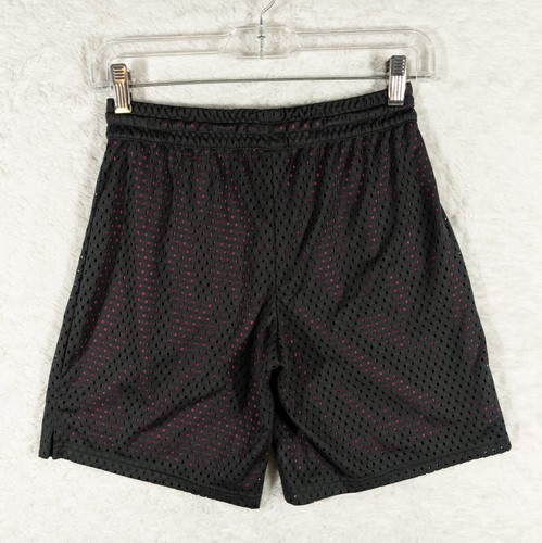 Nike Shorts Girls Large Black Pink Dri Fit Training Running Mesh 830547-060 - Picture 6 of 8