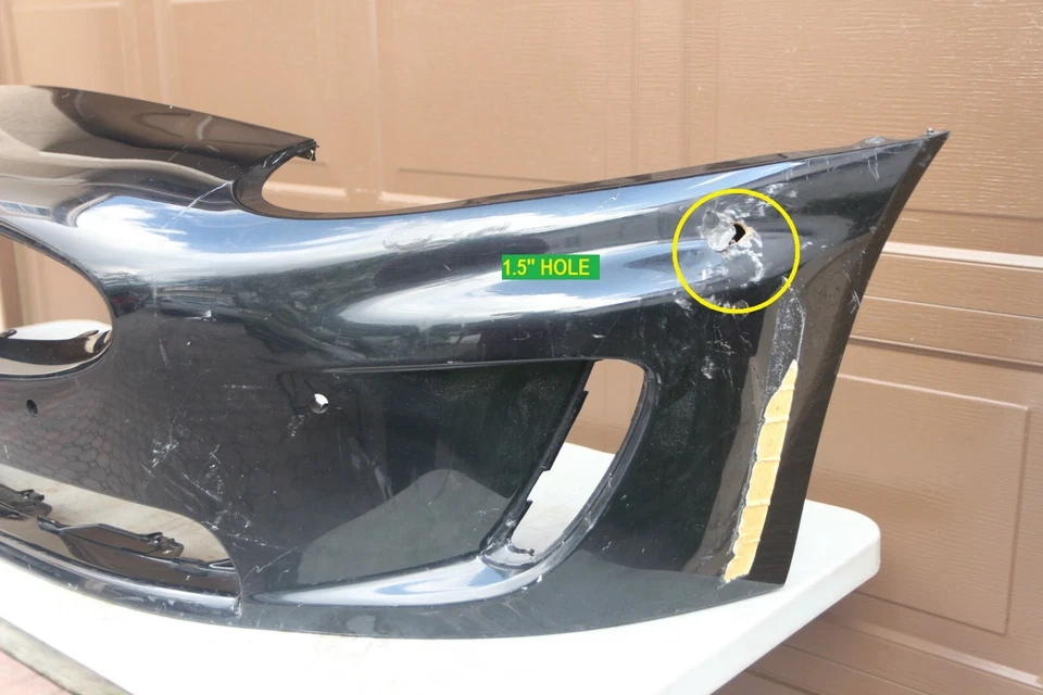 ✅ Cubierta del parachoques delantero Jaguar XK XKR 2010-2011 FABRICANTE DE EQUIPOS ORIGINALES DAÑOS MENORES 2010 2011 10 11  Foto 4 de 4