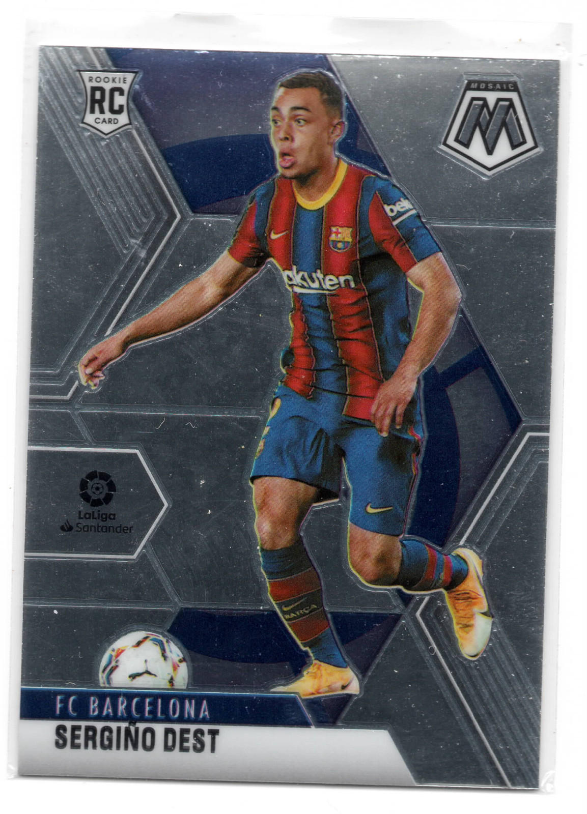 Sergino Dest 2020 Panini Mosaic La Liga #58 RC Soccer Card USA Barcelona