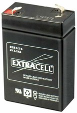 BATTERIA 6V 3,2A PIOMBO LAMPADE EMERGENZA 3.2AH RICARICABILE 3Ah LED BEGHELLI pb