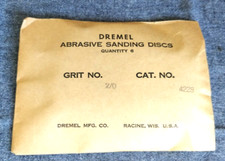     NEW NOS DREMEL 4" DISC, Qty. 6 , 4228 100 grit ALUMINUM OXIDE SANDPAPER