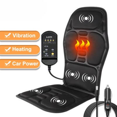 Electric Back Massager Chair Cushion Vibrator Home Car Office Waist Pain Relief
