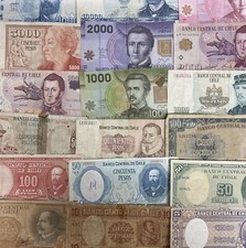 CHILEAN PESO BANKNOTES - CHOICE OF STYLE & BANKNOTE - CHILE