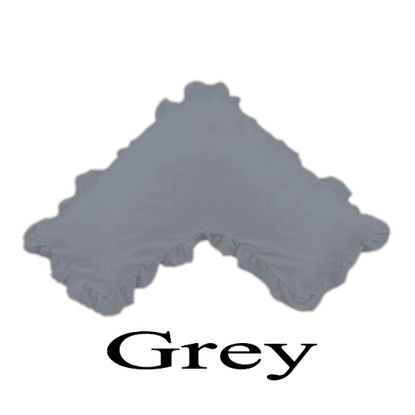 Ruffled U Shape Tri Boomerang Pillowcase 280TC Poly Cotton Free Post