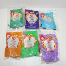 Lot of 6 Ty Teenie Beanie Baby McDonalds Happy Meal Toys 1999 NIP