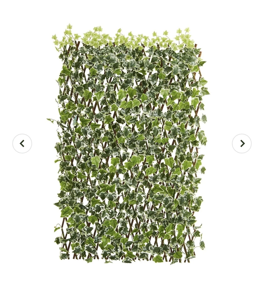 Cerca expandible de hiedra inglesa de 39" resistente a los rayos UV e impermeable enrejado. Venta al por menor $219 Foto 2 de 3