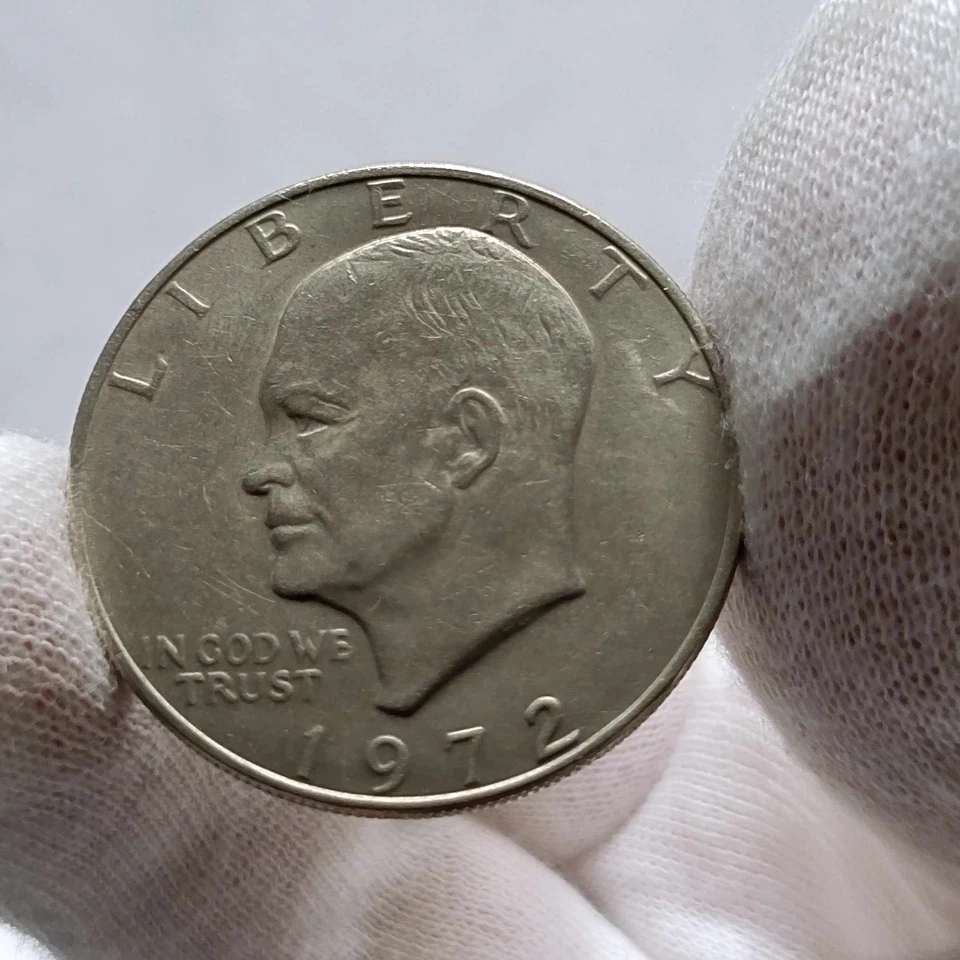 Moeda Eisenhower 1972 um dólar Liberty sem marca de cunhagem Estados Unidos da América - Imagem 3 de 4