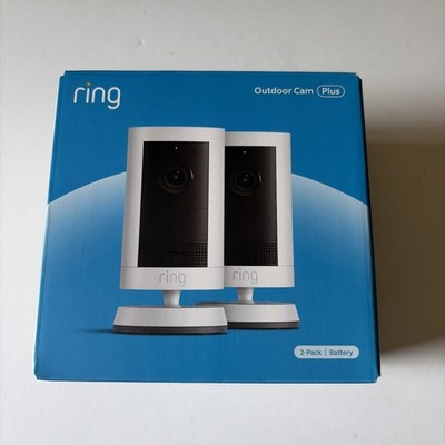 Ring Outdoor Cam Plus Battery Powered Security Camera 2-Pack  Brand New Sealed 