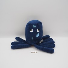 D0907B Minecraft Squid Blue Mojang 2014 Microsoft Plush 7" Stuffed Toy Doll