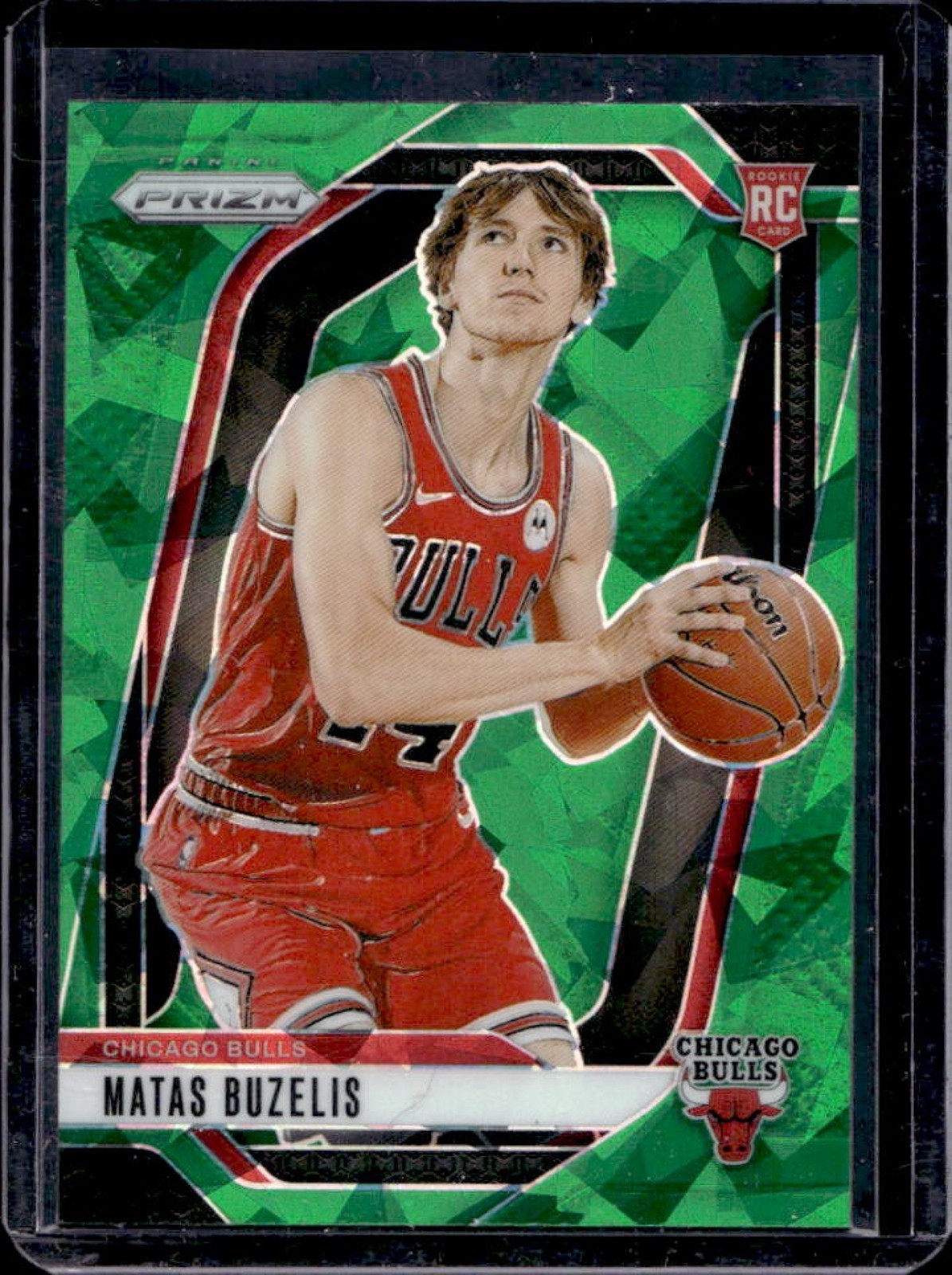 2024-25 Prizm Matas Buzelis RC Green Ice Rookie #252 Bulls