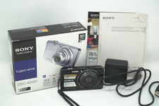 Sony Cyber Shot DSC-WX50 Digital Camera Black 16.2 MP 5x Zoom Charger Excellent