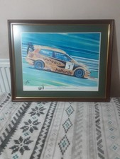 BTCC Matt Neal Signed Limited Edition Print 9/250 Framed