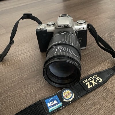 Vintage Pentax ZX-5 35MM SLR Film Camera W/ Tamron 28-200mm Lens
