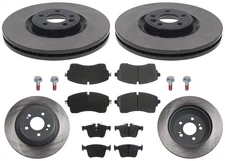 Front 349MM & Rear Brake Rotors & EPS Brake Pads For Discovery Sport HSE 18-19