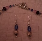 Artist Hypo Lamp-work Flowers, Variety Facet crystal necklace set — photo 5