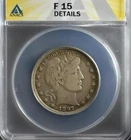 1897-P Barber Half Dollar 50c ANACS F-15 Details Cert #7870363