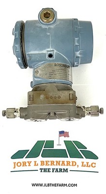 ROSEMOUNT, 3051CD2, MAX W.P. 3626, DIFFERENTIAL PRESSURE TRANSMITTER, USED