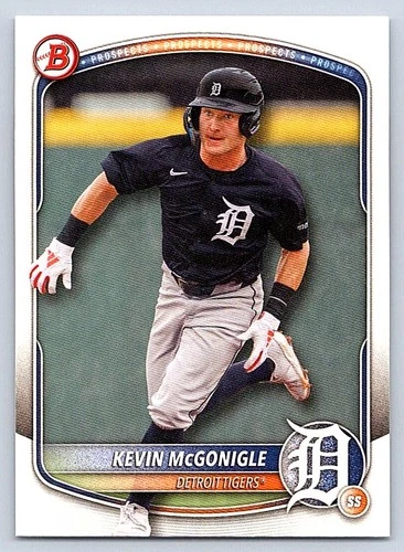 KEVIN McGONIGLE  TIGERS  2025 BOWMAN DRAFT #BD-59