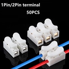 Quick Wire Connectors 1P 2P Spring Clamp Terminal Block Screwless Cable Connecto