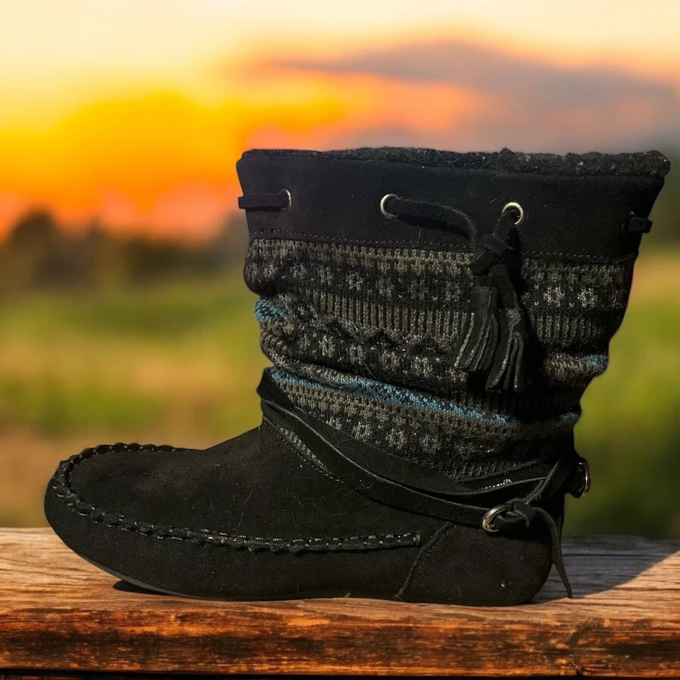 Botas forradas de piel Bearpaw para mujer cian, talla 7, resistentes al agua, resistentes a las manchas. Foto 4 de 4