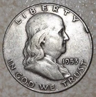🪙 1953 D Benjamin Franklin Half Dollar 90% Silver - Denver mint 🪙
