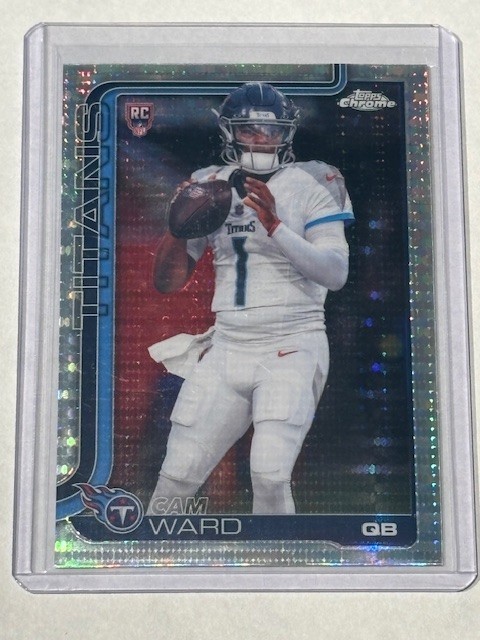 2025 Topps Chrome - Rookies Cam Ward #314 Pulsar Refractor (RC)