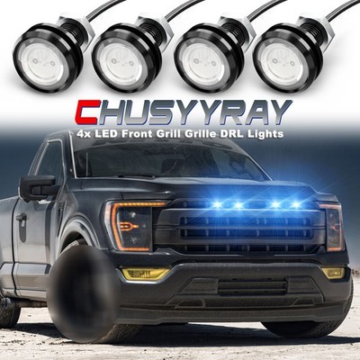 Blue LED Rock Round Button Lights For Truck Eagle Eye Side Marker Lights Lamp
