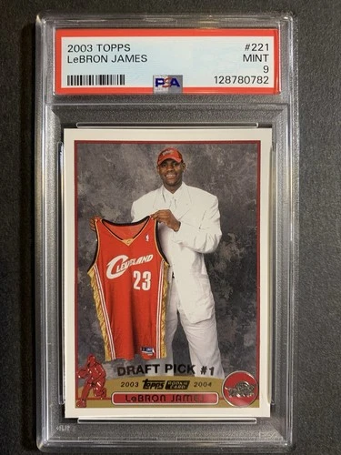 2003-04 Topps - Draft Pick LeBron James #221 (RC) PSA 9–NEW SLAB