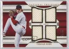 2024 Panini National Treasures Game Gear Swatches Quad /99 Tekoah Roby 1l2