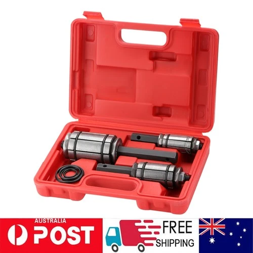 3 PCS Car Tail Pipe Expander Set Muffler Exhaust Pipe Dent Remover Tool Kit RED
