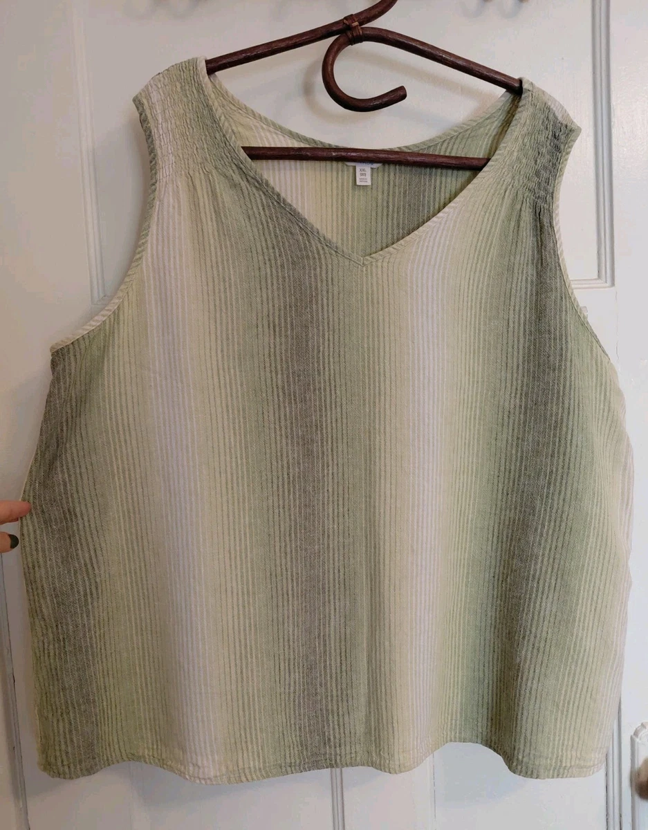 Linen Gray Tank Tops for Women for sale | eBay