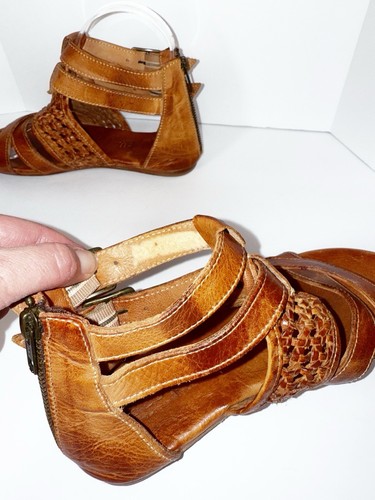 Bed Stu sandalo donna Capriana taglia 6 pelle marrone cognac cinturino gladiatore boho - Foto 16 di 16