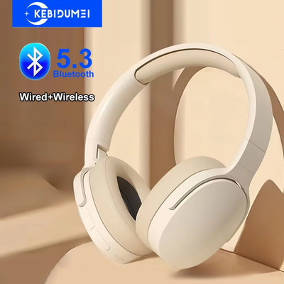 Bluetooth 5.3 Headsets Gaming Headphones Dual Mode Wireless Earphones Foldable