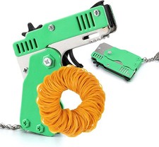 QKUDNGHY Kids Toys Cool Keychain Rubber Band Mini Metal Folding Small, Green