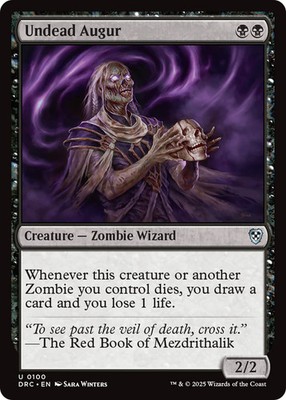 MTG Undead Augur [Aetherdrift Commander] Near Mint Magic