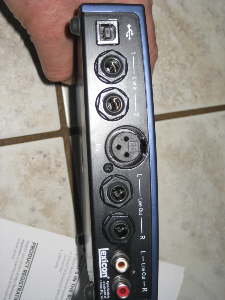 Lexicon Alpha Desktop USB Studio Recording Interface guter Zustand - Bild 4 von 4