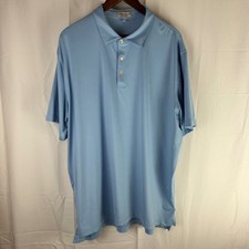 Peter Millar Summer Comfort Men's Light Blue Polo Shirt XXL