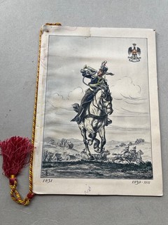 T) Military Calendar Voloire Horse Artillery 1939