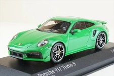 Porsche 911 (992) Turbo S Coupe Sport Design 2021 Green 1/43 Minichamps PORSCHE