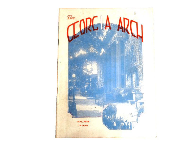 The [University of] Georgia Arch – May 1938 – Joe DiMaggio advertisement