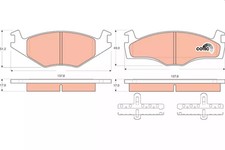 Jeu de plaquettes de frein avant TRW GDB1219 SEAT IBIZA 1.4 i