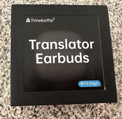 Timekettle WT2Edge Latest Version-Offline w/Card Translator Earbuds Open Box New