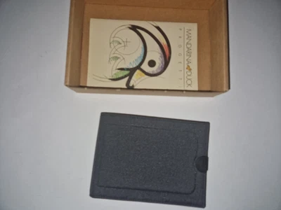 Cartera de tela negra de pato mandarina con portatarjetas de fuelle - Imagen 1 de 4