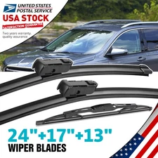 Full Set Front Rear Windshield Wiper Blades For GMC Terrain 2010-2017(24"17"13")