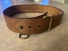 Rare Leather WW1 Military Sam Brown waist Belt Abecrombie & Fitch 1918 With Note