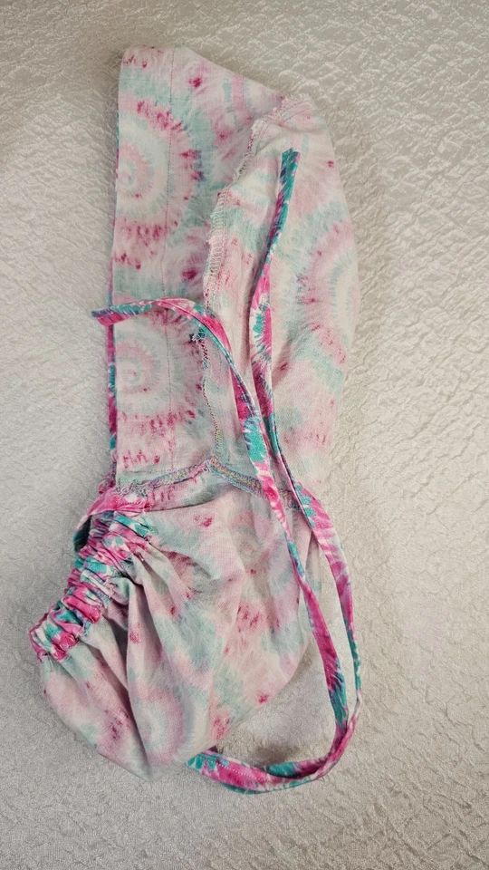 Handmade Surgical Nurses Cap for Long Hair with Button and Tie - Image 4 of 4