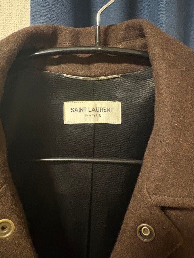 SAINT LAURENT brown stadium jacket thumbnail 3