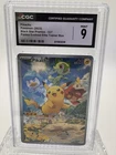 Pokemon CGC 9 Pikachu Black Star Promo From Paldea Evolved ETB!
