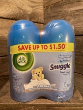 2 Air Wick Freshmatic Refill Automatic Spray Air Freshner Fresh Linen Snuggle