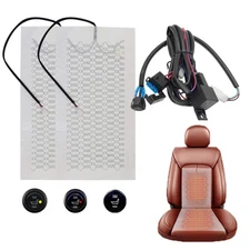 12V Carbon Fiber Car Truck Heated Heating Heater Seat Pads Winter Warmer Seat